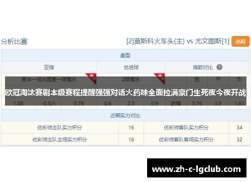 欧冠淘汰赛剧本级赛程提醒强强对话火药味全面拉满豪门生死夜今夜开战 欧冠淘汰赛剧本级赛程提醒强强对话火药味全面拉满豪门生死夜今夜开战